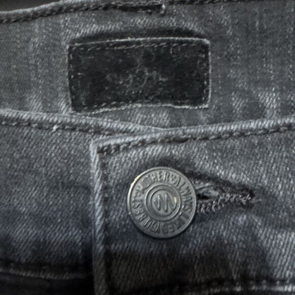 Mother The Mid Rise Dazzler Ankle Jeans Size 32 Black Denim Not Guilty Stretchy - Picture 7 of 14